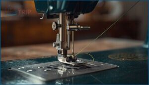 raising the presser foot for threading raising the presser foot for threading