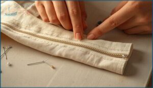 reinforcing with hemming or ladder stitch reinforcing with hemming or ladder stitch