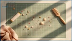 remove lint and surface debris remove lint and surface debris