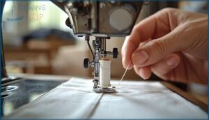 rethreading upper and bobbin threads rethreading upper and bobbin threads