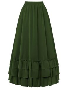 Best Drapey Fabric for Maxi Skirts: Top 8 Picks & Sewing Tips 6 Scarlet Darkness Maxi Skirts for B0FBG8H11L