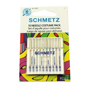 Best Sewing Machine Needles for Costume Making (2026 Guide) 2 Schmetz 10 Needle Costume Pack B07YGRKKD3
