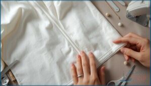 securing and finishing the zipper ends securing and finishing the zipper ends