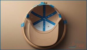 securing brims and seams out of the way securing brims and seams out of the way