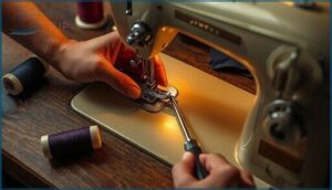 securing the zipper foot (snap-on and screw-on methods) securing the zipper foot (snap-on and screw-on methods)