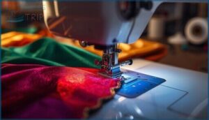 self-adjusting tension and color-coded threading self-adjusting tension and color-coded threading