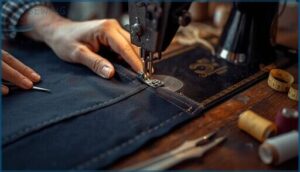 sew the seam below the zipper sew the seam below the zipper