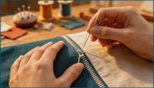 sewing both sides in the same direction sewing both sides in the same direction