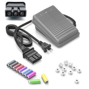 Fix Bobbin Thread Bunching Underneath: Causes & Solutions 2 Sewing Machine Pedal and Power B08QGSHZDM