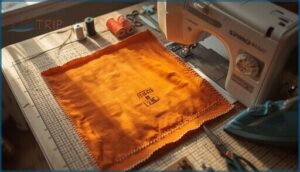 sewing the bag sides and bottom sewing the bag sides and bottom