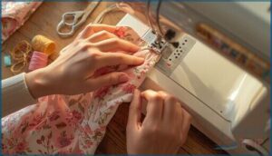 sewing the scrunchie tube sewing the scrunchie tube