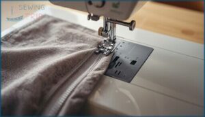 sewing the seam and leaving an opening sewing the seam and leaving an opening