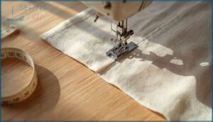 sewing the second seam sewing the second seam