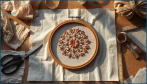 sizing stabilizer beyond the hoop edges sizing stabilizer beyond the hoop edges