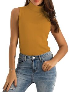 What Color Shirt Goes With Navy Pants: Best Combos & Picks 2 Spicy Sandia Sleeveless Turtleneck Tops B08V4TJQNG