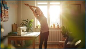 take breaks and stretch regularly take breaks and stretch regularly