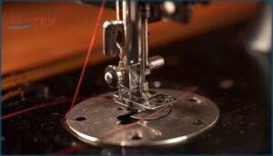 threading path through tension discs threading path through tension discs