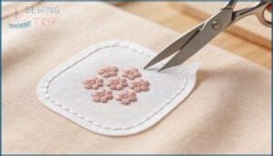 trimming cut-away for comfort and durability trimming cut-away for comfort and durability