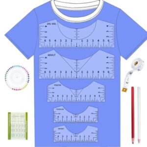 Best Sewing Rulers for Kids: Safe, Fun & Easy to Use 1 Tshirt Ruler Guide for Vinyl B0CL9T5B5P