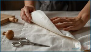 turning and pressing for a crisp edge turning and pressing for a crisp edge