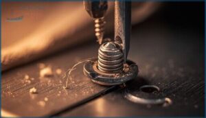 turning counterclockwise to loosen bobbin tension turning counterclockwise to loosen bobbin tension