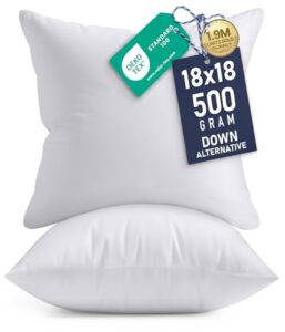 How to Do Pillow Cover Zipper Installation Like a Pro 6 Utopia Bedding 18x18 Pillow Inserts, B01NBNDC1T