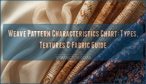 weave pattern characteristics chart