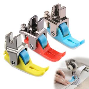 6 Best Sewing Machine Feet for Leather Crafting (2026 Guide) 5 3 Pack Narrow Roller Presser B0DN6SRPRF