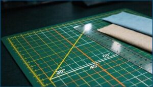 30°, 45°, and 60° angle guides 30°, 45°, and 60° angle guides