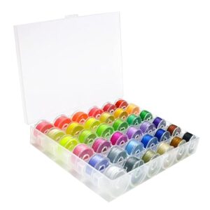 8 Best Sewing Thread Sets for Gift Giving (2026 Guide) 6 36pcs Sewing Threads and Bobbins,Colors B0DS29HJDS