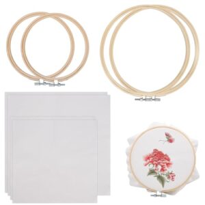 8 Best Embroidery Hoops for on The Go Crafting (2026) 8 4 Set Embroidery Fabric with B0G127GG7J