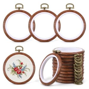 8 Best Embroidery Hoops for on The Go Crafting (2026) 5 AOZUO 15 Pcs 4 Inch B0G9SQ8TS3