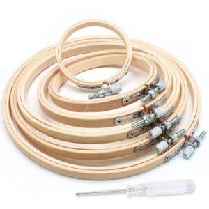 8 Best Embroidery Hoops for on The Go Crafting (2026) 6 Biaungdo 6 Pcs Embroidery Hoops B0D2RH7PK3