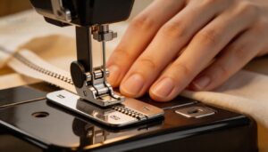 confirm the foot is locked securely confirm the foot is locked securely