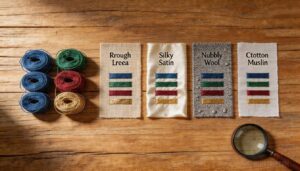 consider fabric texture and finish consider fabric texture and finish