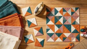 constructing half-square triangles and hour-glass blocks constructing half-square triangles and hour-glass blocks