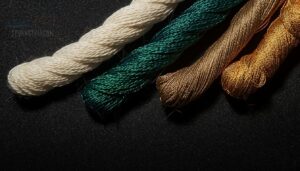 cotton, silk, and metallic shine cotton, silk, and metallic shine