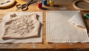 cutaway stabilizer: permanent support for stretch fabrics cutaway stabilizer: permanent support for stretch fabrics