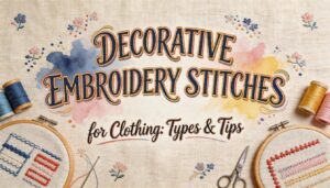 Decorative Embroidery Stitches for Clothing: Types & Tips 3 decorative embroidery stitches for clothing