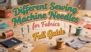 Different Sewing Machine Needles for Fabrics: Full Guide 5 different sewing machine needles for fabrics