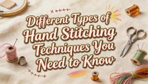 Different Types of Hand Stitching Techniques You Need to Know 2 different types of hand stitching techniques