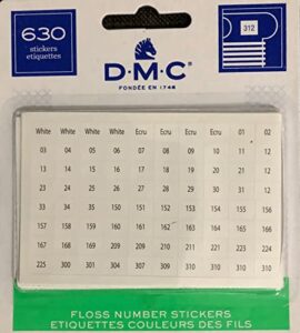 How to Keep Embroidery Floss Fresh: Storage Tips & Care Habits 5 DMC Floss Number Stickers, 630/Pkg B0055732Y4