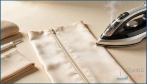 finish the seam and check results finish the seam and check results