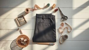 gather tools and prep pants gather tools and prep pants