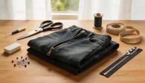 gather tools and prepare garment gather tools and prepare garment