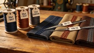 heavy fabrics and thicker threads heavy fabrics and thicker threads