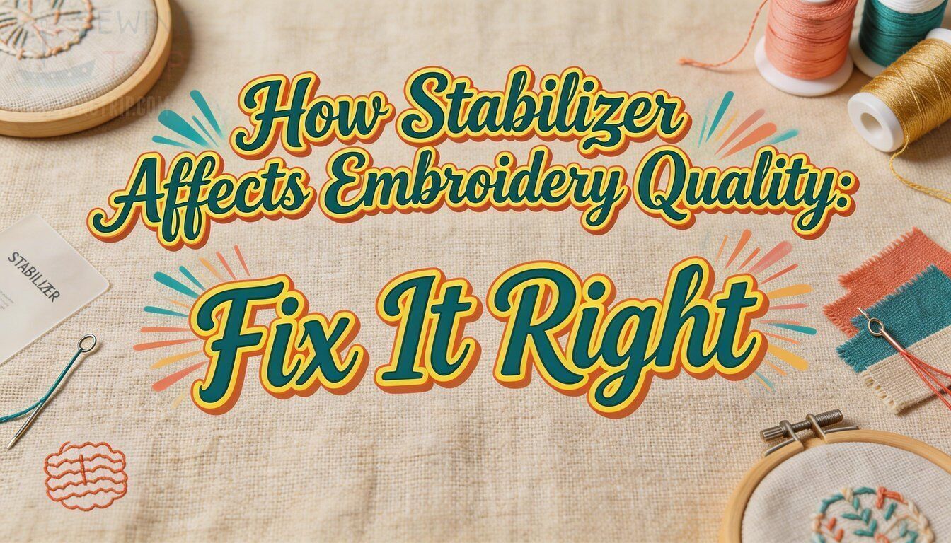 how does stabilizer affect embroidery quality