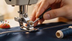 how to attach a screw-on zipper foot how to attach a screw-on zipper foot