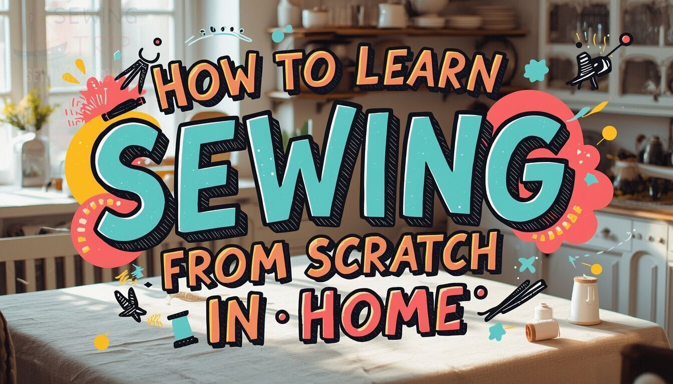 how to learn sewing from scratch at home
