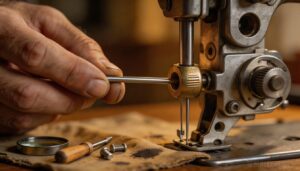 inspect needle bar linkage connection inspect needle bar linkage connection